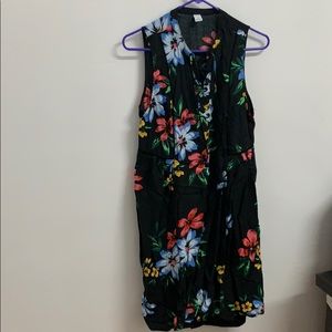 Sleeveless floral summer dress